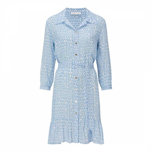 Blue & Zanzibar Ruffle Shirt-Dress - Heidi Klein - Modalova