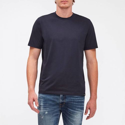 Navy Luxe Performance Cotton Blend T-Shirt - 7 For All Mankind - Modalova