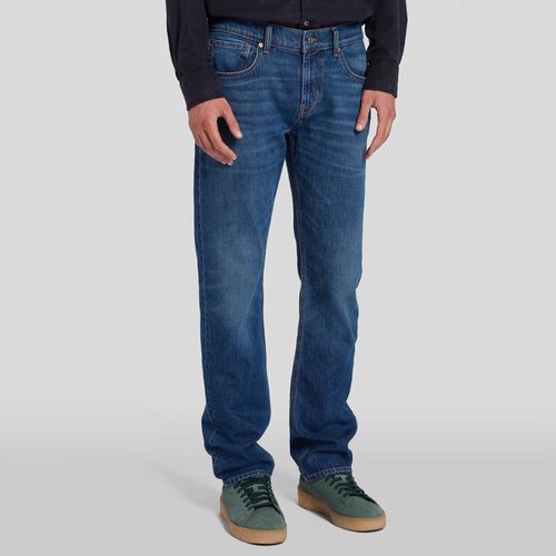 Dark Blue Straight Stretch Jeans - 7 For All Mankind - Modalova