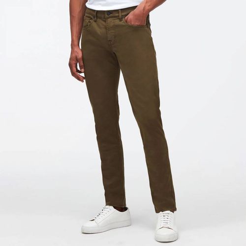 Khaki Slimmy Tapered Stretch Jeans - 7 For All Mankind - Modalova