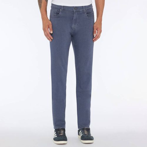 Grey Slimmy Luxe Stretch Trousers - 7 For All Mankind - Modalova