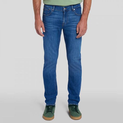 Mid Blue Slimmy stretch Jeans - 7 For All Mankind - Modalova