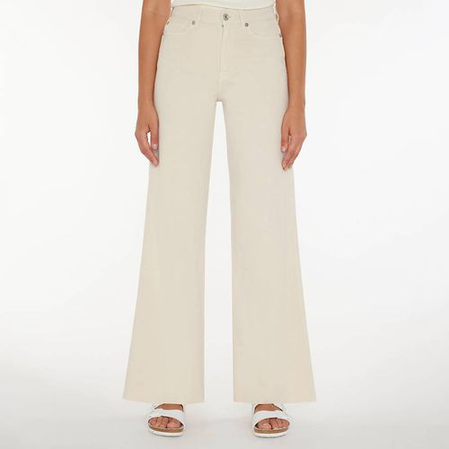 Cream Lotta Linen Blend Trousers - 7 For All Mankind - Modalova