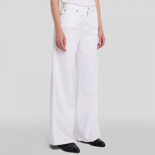 Lotta Flare Linen Blend Trousers - 7 For All Mankind - Modalova