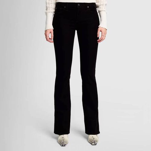 Black Velvet Bootcut Trousers - 7 For All Mankind - Modalova