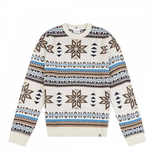 Cream Fairisle Crew Neck Jumper - U.S. Polo Assn. - Modalova