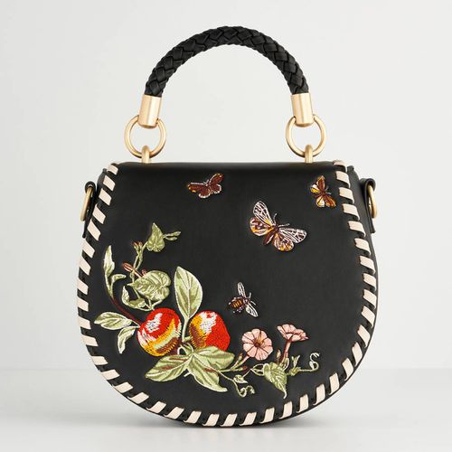 Cameo Apple Leather Saddle Bag - Fable - Modalova