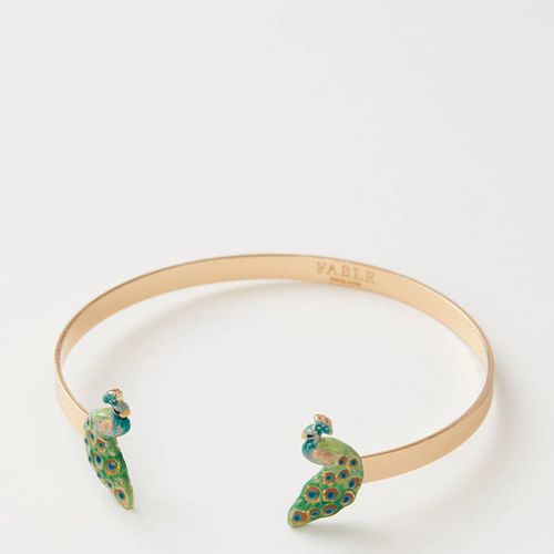 Enamel Peacock Bangle - Fable - Modalova