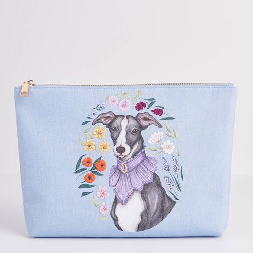 Catherine Rowe Pet Portraits Whippet Cotton Pouch - Fable - Modalova