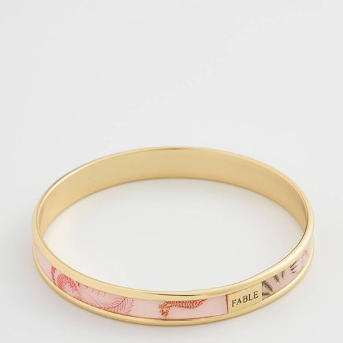 Whispering Sands Gold Plated Printed Bangle - Fable - Modalova