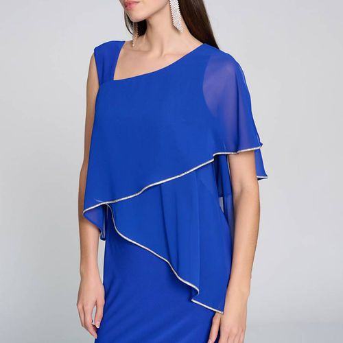 Royal Blue Shawl Dress - Joseph Ribkoff - Modalova