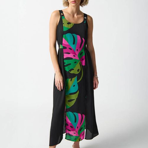 Black Pink Printed Dress - Joseph Ribkoff - Modalova