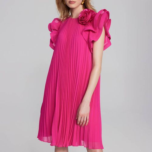 Pink Ruffle Sleeved Dress - Joseph Ribkoff - Modalova