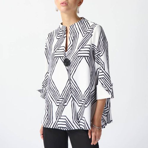 White Printed Kimono Top - Joseph Ribkoff - Modalova