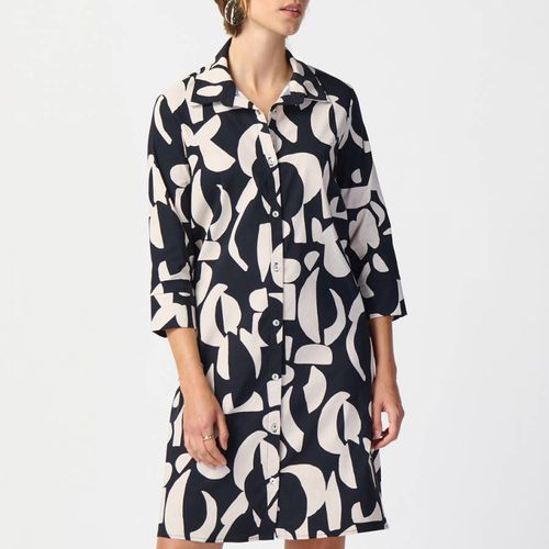 Black Patterned Shirt Dress - Joseph Ribkoff - Modalova