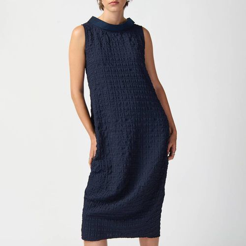 Navy Zip Midi Dress - Joseph Ribkoff - Modalova