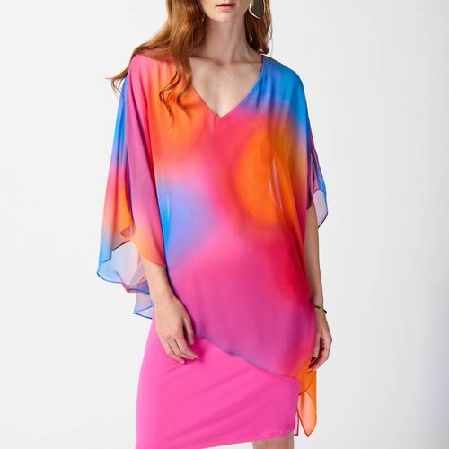 Orange / Pink Shawl Dress - Joseph Ribkoff - Modalova