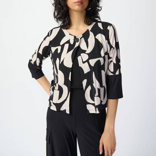 Black & Cream Blouse - Joseph Ribkoff - Modalova