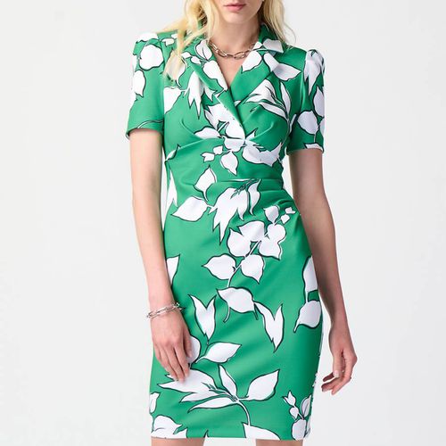 Green & White Shirt Dress - Joseph Ribkoff - Modalova