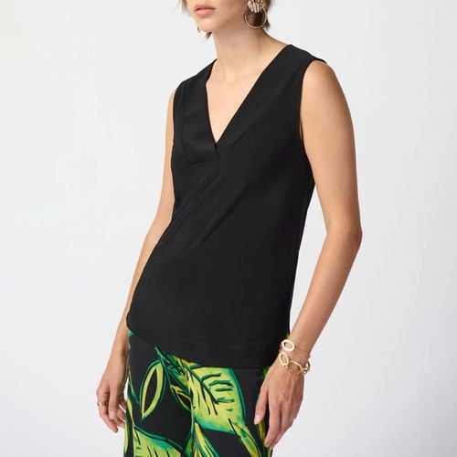 Black V-neck Top - Joseph Ribkoff - Modalova