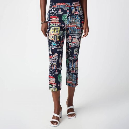 Black Red Printed Trouser - Joseph Ribkoff - Modalova