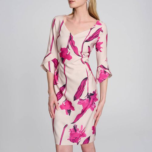 Beige / Pink Dress - Joseph Ribkoff - Modalova