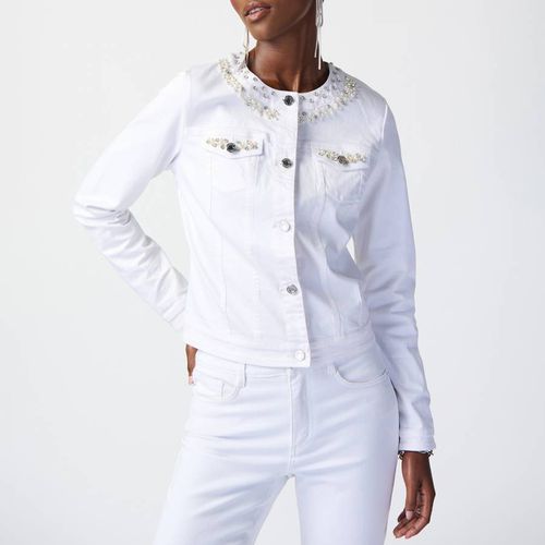 White Embellished Jacket - Joseph Ribkoff - Modalova