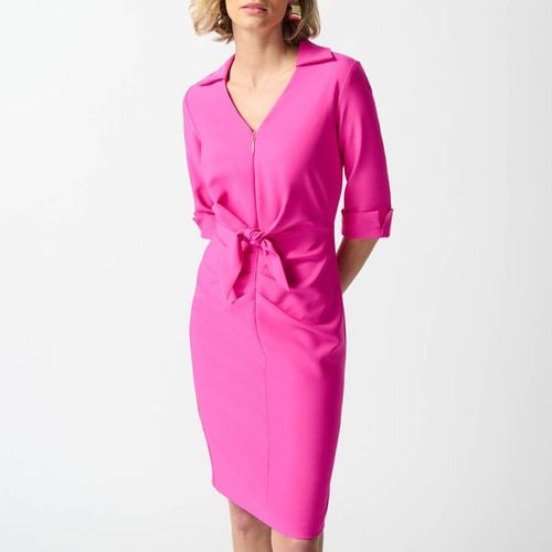 Pink Tie Waist Dress - Joseph Ribkoff - Modalova