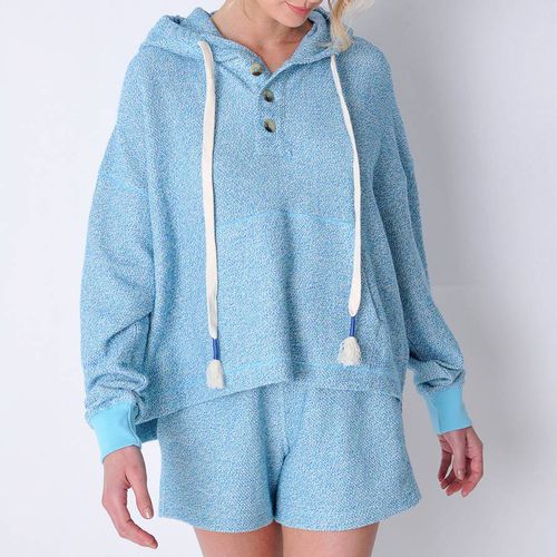 Blue Crossgate Cotton Hoodie - Burgs - Modalova