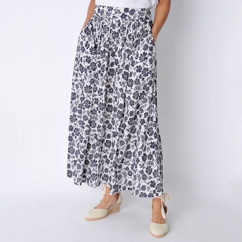 Black/White Crowan Cotton Skirt - Burgs - Modalova