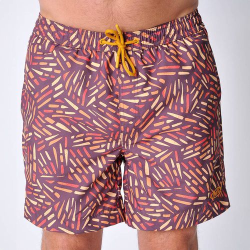 Burgundy Southbay Printed Swimshorts - Burgs - Modalova