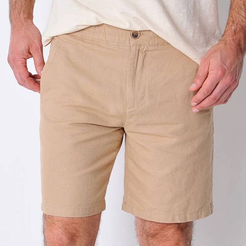 Beige Piran Pull On Shorts - Burgs - Modalova