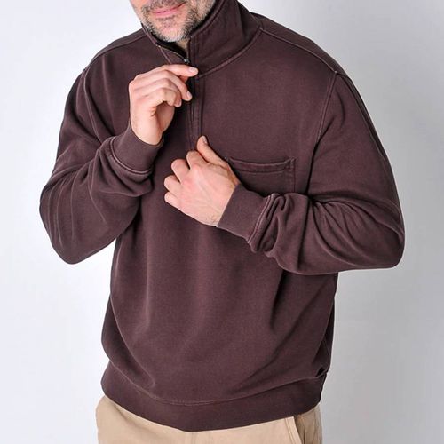 Brown Kynance Cotton Sweatshirt - Burgs - Modalova