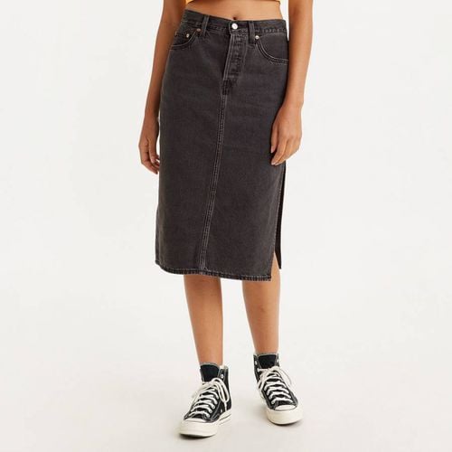 Washed Black Denim Midi Skirt - Levi's - Modalova