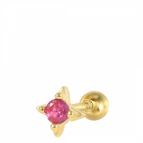 Pink/Gold Plated Earrings - Ma Petite Amie - Modalova