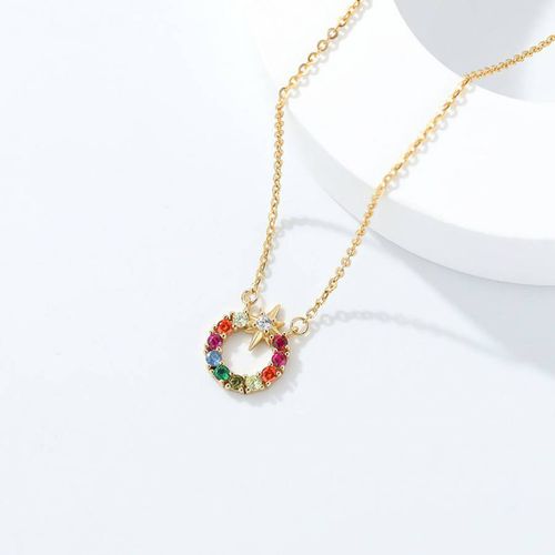 Rainbow Star Necklace - Asteria Amor - Modalova