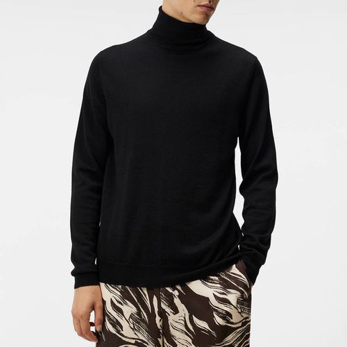 Black Lyd Wool Turtle Neck Jumper - J.Lindeberg - Modalova