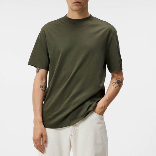 Khaki Ace Cotton T-Shirt - J.Lindeberg - Modalova