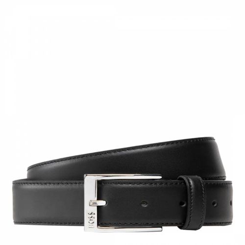 Black Leather Belt - BOSS - Modalova