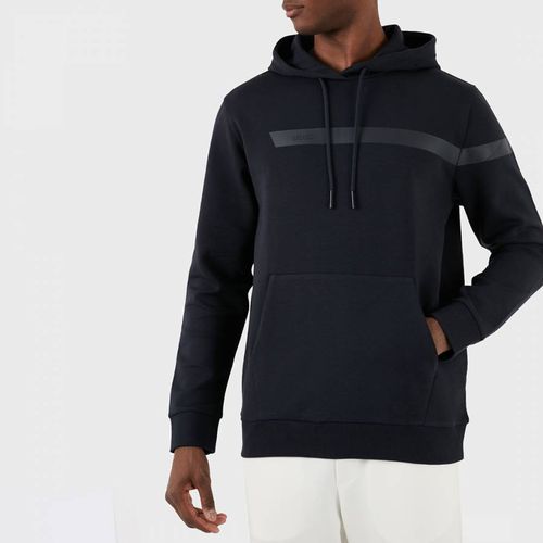 Dark Blue Cotton Blend Hoodie - BOSS - Modalova