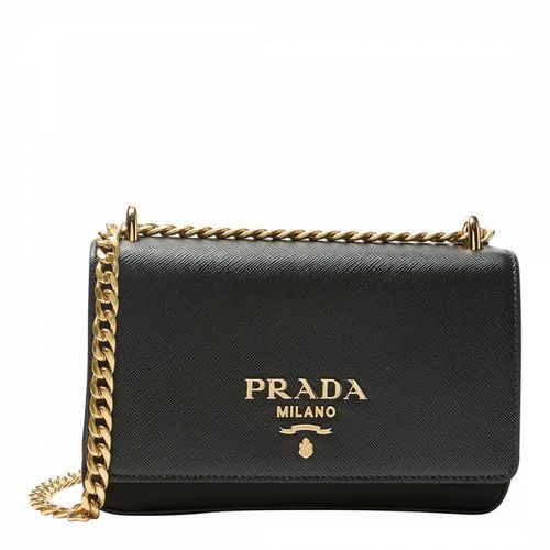 Black Saffiano Leather Mini Bag - Prada - Modalova