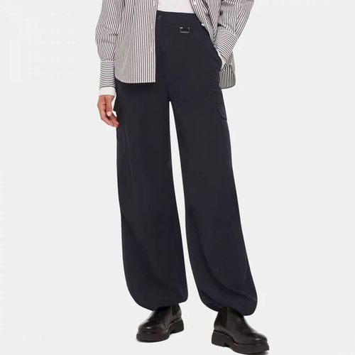 Navy Grace Luxe Cargo Trousers - WHISTLES - Modalova