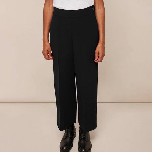 Black Wide Leg Crop Trousers - WHISTLES - Modalova