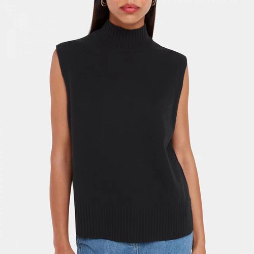 Black Funnel Neck Wool Tank Top - WHISTLES - Modalova