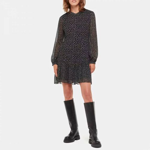 Black Speckled Polka Dot Mini Dress - WHISTLES - Modalova