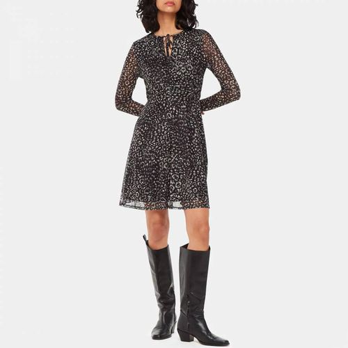 Feather Leopard Flippy Mini Dress - WHISTLES - Modalova