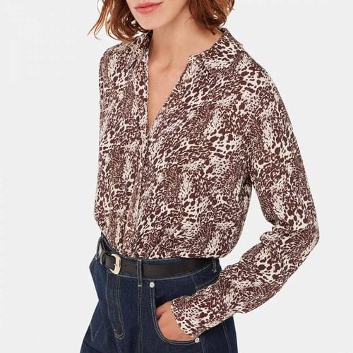 Brown Micro Leopard Print Shirt - WHISTLES - Modalova