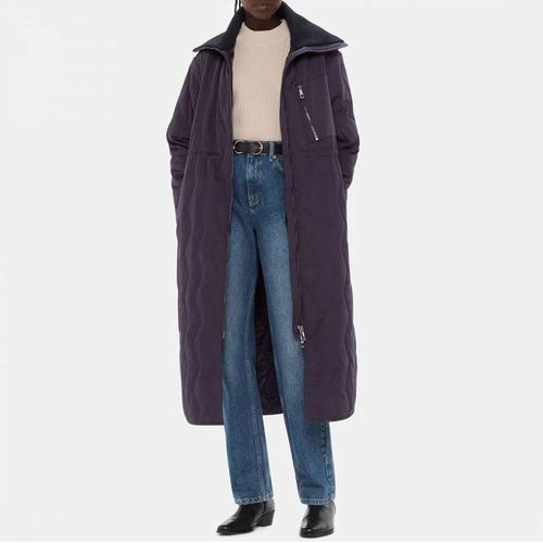 Purple Niara Quilted Coat - WHISTLES - Modalova