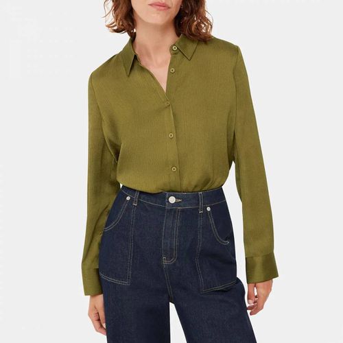 Khaki Molly Satin Shirt - WHISTLES - Modalova