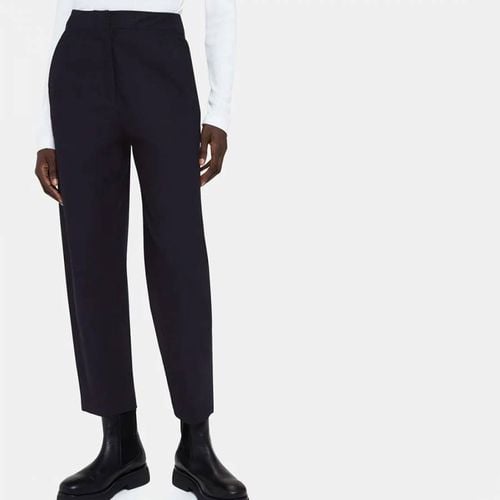 Carla Barrel Cotton Blend Trousers - WHISTLES - Modalova